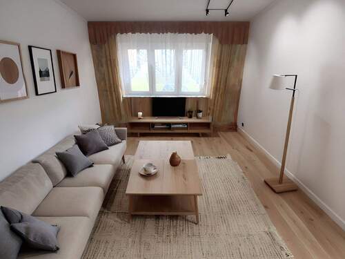 Wohnzimmerbeispiel Homestaging KI - 