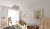 Eines der Kinderzimmer - 4 Zimmer Etagenwohnung zum Kaufen in Düsseldorf