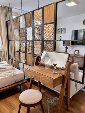 Schlafbereich - 1 Zimmer Etagenwohnung zur Miete in Düsseldorf