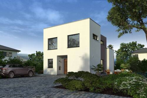 Ansicht Eingang - EIN­FA­MI­LI­EN­HAUS MIT BESONDERER ARCHITEKTUR - Einzugsfertig inkl. Grundstück