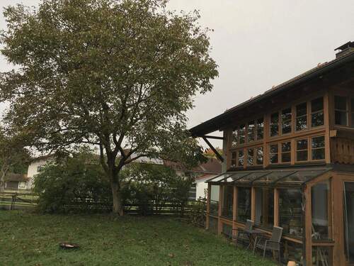 Garten mit Nussbaum - 