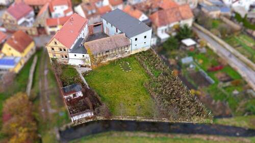 Hintere Ansicht Hof - 7 Zimmer Bauernhaus, Landhaus in Thale