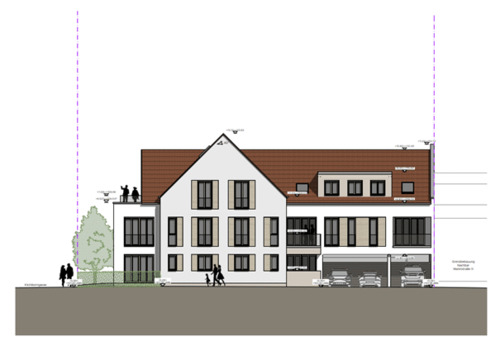 Ansicht Süd-West - Grundstück in Mühlheim zum Kaufen