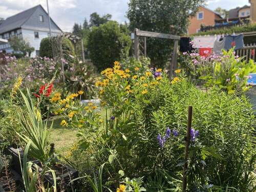 Garten - 9 Zimmer Mehrfamilienhaus, Wohnhaus zum Kaufen in Heinsdorfergrund