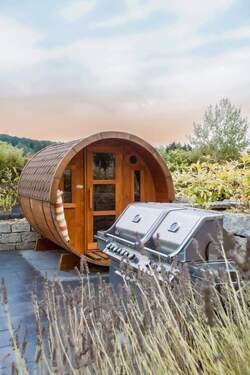 Sauna Terrasse - West - Einfamilienhaus mit 204,00 m&sup2; in Gablingen zum Kaufen