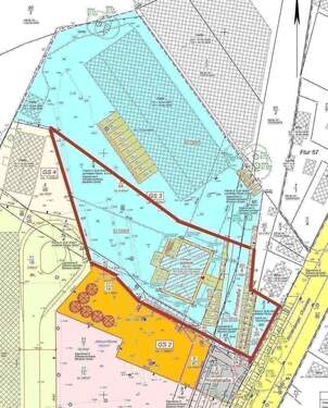 Lageplan Grundstück GS 3 li Tf rot markiert.jpg - Grundstück in Stralsund