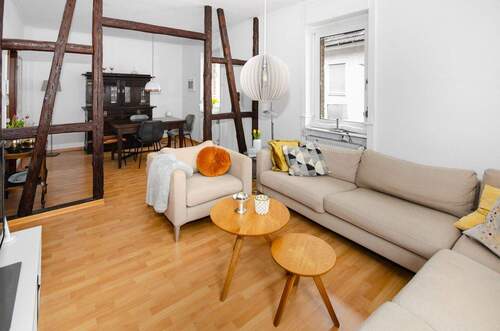 Wohnzimmer - 1 Zimmer Doppelhaushälfte in Friedrichsdorf