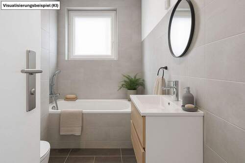 Badezimmer - Visualisierung Modernisierung KI - 