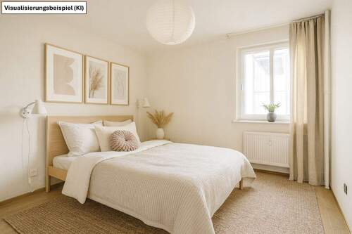 Schlafzimmer - Visualisierung Modernisierung KI - 