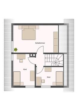 Einfamilienhaus - Obergeschoss - 