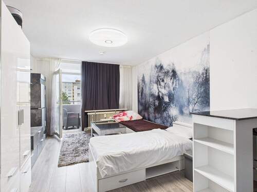 Wohnzimmer - 1 Zimmer Etagenwohnung zum Kaufen in Markt Schwaben