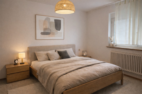 Schlafzimmer - virtually staged - 