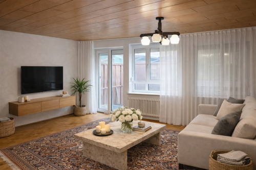 Wohnzimmer - virtually staged - 