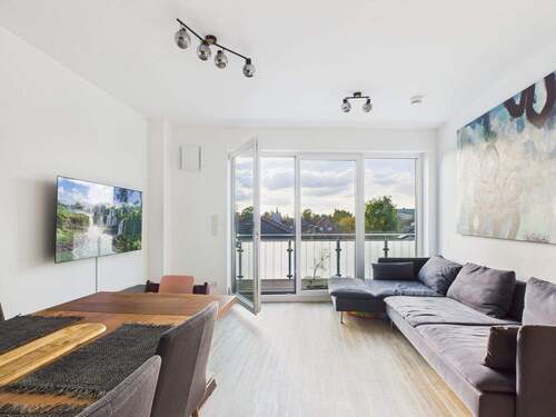 Wohnzimmer - Etagenwohnung mit 86,60 m² in Ottobrunn zur Miete