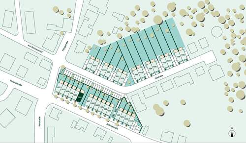 Lage des Reihenhauses im Quartier - 