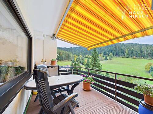 Balkon - 4 Zimmer Etagenwohnung zum Kaufen in Baiersbronn