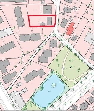 Ausschnitt Flurkarte - Baugrundstück für z.B. MFH - interessante Lage in Hamburg-Langenhorn!