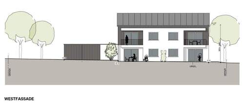 Westfassade - 3 Zimmer Etagenwohnung zum Kaufen in Passau / Grubweg