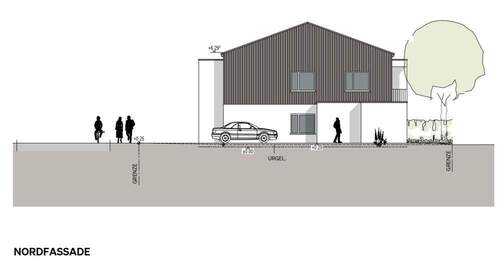 Nordfassade - 3 Zimmer Etagenwohnung in Passau / Grubweg