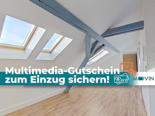Bild 1 - ***500 €-Multimedia-Gutschein zum Einzug sichern!***: Sanierte, charmante 3-Zimmer-Dachgeschosswohnung mit Tageslichtbad!