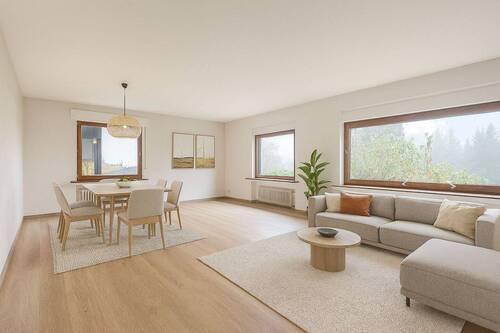 Visualisiertes Wohnzimmer UG - Investition in die Zukunft: Freistehendes Mehrfamilienhaus mit Sanierungsbedarf