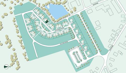 Lage des Doppelhauses im Quartier - 