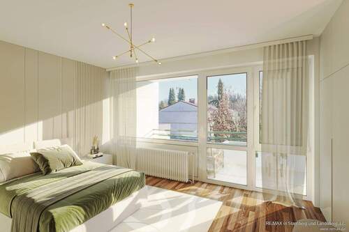 Schlafzimmer digital eingerichtet - 