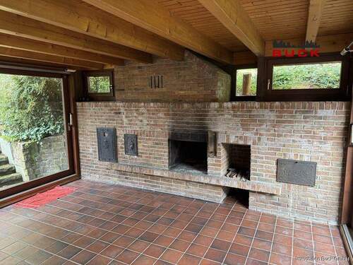 offnener Kamin Wintergarten - 