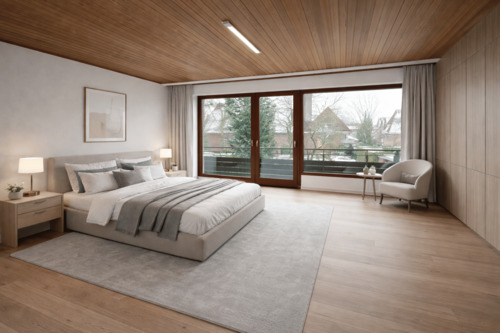 Einrichtungsbeispiel Schlafzimmer (KI generiert) - 