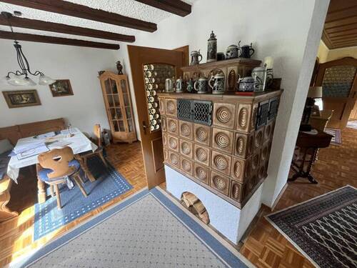 Kaminofen im Esszimmer - 