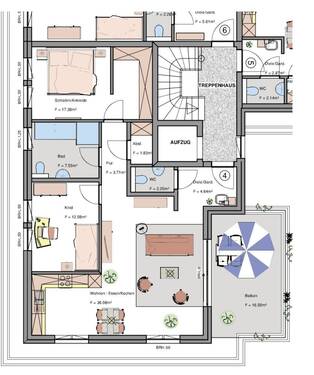Dachgeschoss Wohnung 4 - 