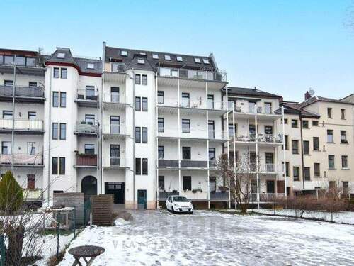 Rückansicht - 1 Zimmer Etagenwohnung zum Kaufen in Zwickau