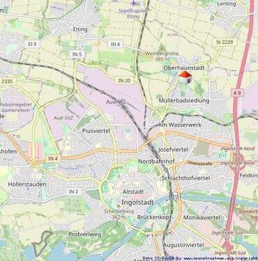 Lageplan - 4 Zimmer Mehrfamilienhaus, Wohnhaus zum Kaufen in Ingolstadt / Oberhaunstadt