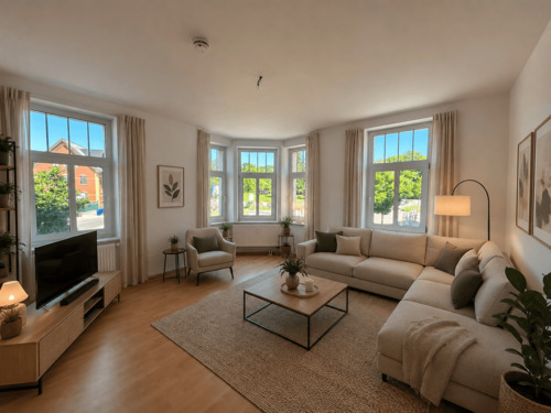 Wohnzimmer Einrichtngsbeispiel - ***Helle 3-Raum-Wohnung in Hohenstein-Ernstthal***