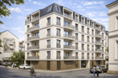 Visualisierung Straßenansicht - 4 Zimmer Etagenwohnung zum Kaufen in Leipzig