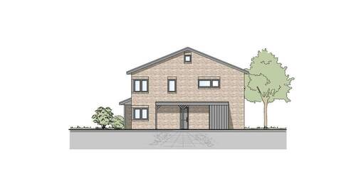 Ansicht Nord-Westen - 4 Zimmer Doppelhaushälfte zum Kaufen in Twistringen