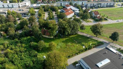 Luftaufnahme - Grundstück in Erding zum Kaufen