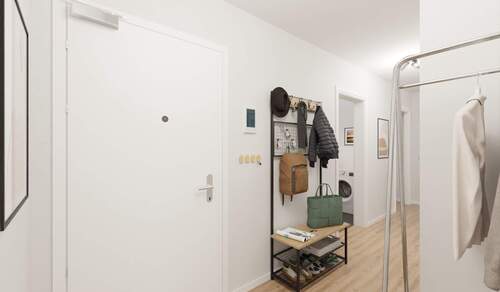 Heller und freundlicher Eingangsbereich - Moderne 4-Zimmer-Wohnung mit großem Balkon