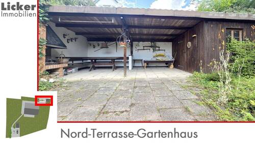 Nord-Terrasse-Gartenhaus - 