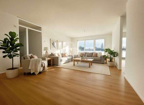 Wohnzimmer - (KI generiert) - 3 Zimmer Etagenwohnung zur Miete in Köln / Ensen