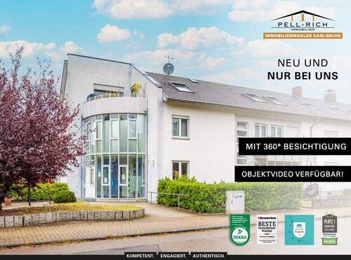 Neu & Nur bei Pell-Rich - WOHNFREUDE: Attraktive 4-Zimmer-Dachgeschosswohnung mit Balkon und Außenstellplatz zur Miete!