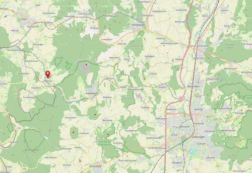 Lageplan Quelle OpenStreetMap - Mehrfamilienhaus, Wohnhaus mit 216,00 m&sup2; in Uslar zum Kaufen