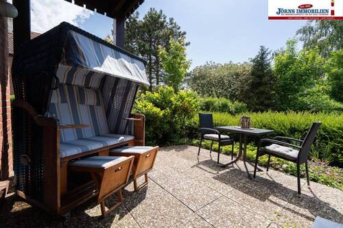 ... die Terrasse ist KLasse! - Unsere 'Lykke' ist schnieke! Ferienwohnung mit Terrasse auf FehmarnOrther Reede