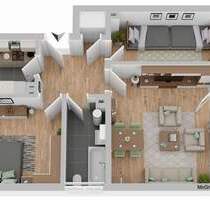 3-Zimmer-Wohnung mit Balkon und Garage in Mitterteich