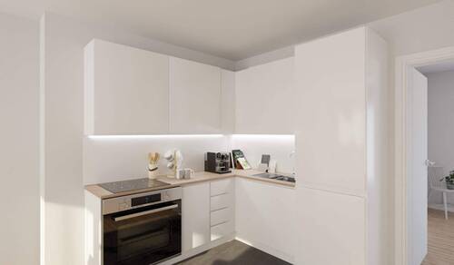 Die offene Wohnküche lädt zum gemeinsamen Kochen e - 