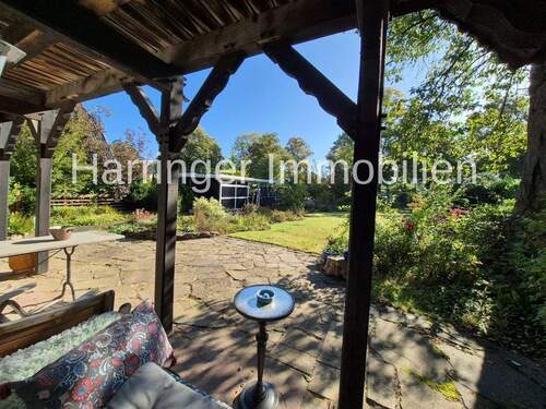 Blick von der Terrasse - 3 Zimmer Einfamilienhaus zum Kaufen in Fintel