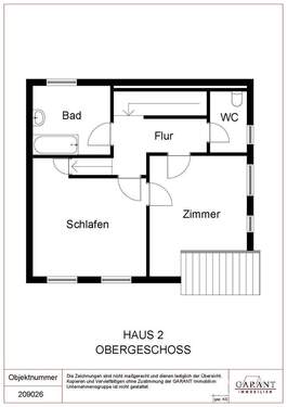 Obergeschoss Haus 2 - 