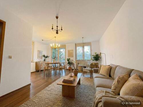 [KI-optimiertes Foto] Referenzbild Wohn-Essbereich - 3 Zimmer Etagenwohnung zum Kaufen in Leipzig