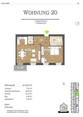 2 Zimmerwohnung Nummer 20 - 