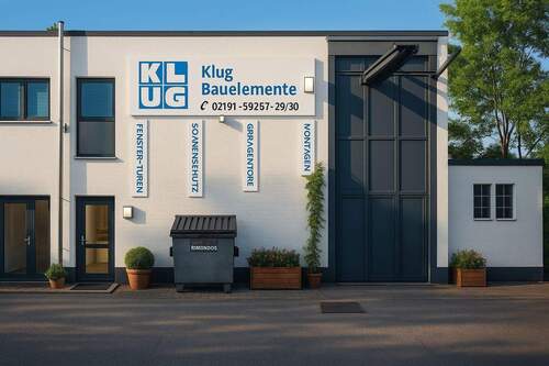 Außenansicht - Große Gewerbe-Produktionshalle mit Büroeinheit und großzügigen Freiflächen zur vielseitigen Nutzung